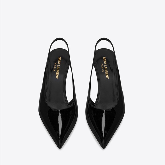 Saint Laurent Slingback Pump With a Pointed Toe - Picture 6 of 14